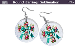 Cross Round Earrings | Religious Earrings Product Image 1