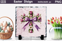 Cross Sublimation Design | Easter Cross Slate Product Image 1