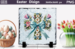 Cross Sublimation Design | Easter Cross Slate Product Image 1