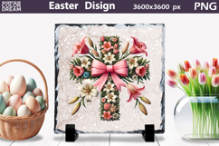 Cross Sublimation Design | Easter Cross Slate Product Image 1