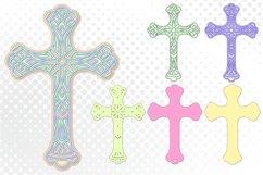 Papercut Christian Cross, Cross Layered design, Cross SVG Product Image 2