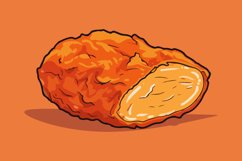 Cross-section of a chicken nugget Product Image 1