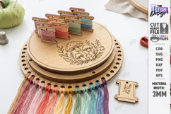 Embroidery Floss Organizer Laser Cut | Thread Holder Laser Product Image 1