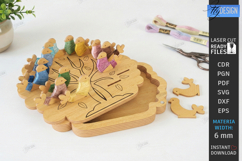 Cross Stitch Organizer Laser Cut | Floss Bobbin Holder | CNC Product Image 1