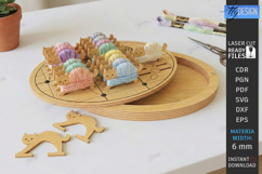 Cross Stitch Organizer Laser Cut | Floss Bobbin Holder | CNC Product Image 1