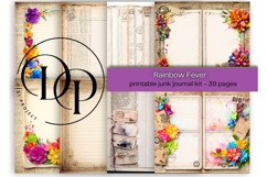 Rainbow Fever Printable Junk Journal Kit Product Image 1