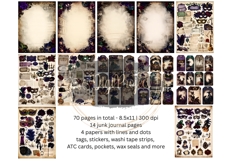 Vintage Time Printable Junk Journal Papers Product Image 5