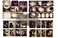Vintage Time Printable Junk Journal Papers Product Image 4