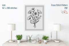 Summer Garden Flowers Cross Stitch, Easy Xstitch Chart Product Image 2