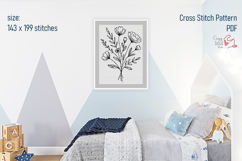 Wild Flowers Cross Stitch Pattern, Xstitch Chart, Crossstich Product Image 3