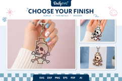 Halloween Skull Keychain Product Image 2