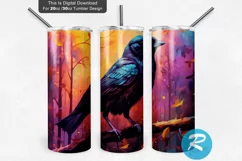 Sublimation Tumbler,20 oz Tumbler,Tumbler Designs,Tumbler Png,20oz skinny tumbler,sublimate tumbler,30oz tumbler wrap,crow tumbler wrap,crow tumbler png,crow tumbler svg,crow tumbler design,witchy tumbler wrap,halloween tumbler wrap,Wall Art,Watercolor Ar