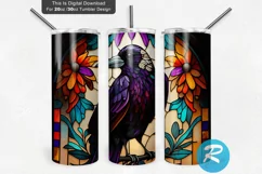 20oz Tumbler Wrap,Tumbler Wrap Designs,Tumbler Wrap PNG,Digital Download,Tumbler Straight PNG,Sublimation Designs,Sublimation Template,Tapered Template,Stained Glass Window,Stain Glass Tumbler,StainedGlass Tumbler,Tumbler,Crow Tumbler Wrap,gothic raven cu