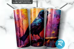 Sublimation Tumbler,20 oz Tumbler,Tumbler Designs,Tumbler Png,20oz skinny tumbler,sublimate tumbler,30oz tumbler wrap,crow tumbler wrap,crow tumbler png,crow tumbler svg,crow tumbler design,witchy tumbler wrap,halloween tumbler wrap,Wall Art,Watercolor Ar