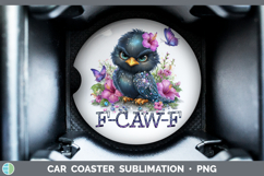 GorgeousCrow Car Coaster design.