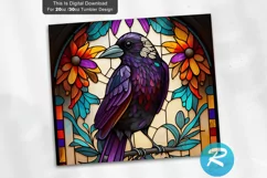 20oz Tumbler Wrap,Tumbler Wrap Designs,Tumbler Wrap PNG,Digital Download,Tumbler Straight PNG,Sublimation Designs,Sublimation Template,Tapered Template,Stained Glass Window,Stain Glass Tumbler,StainedGlass Tumbler,Tumbler,Crow Tumbler Wrap,gothic raven cu