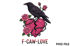 Crow Raven Anti Valentine PNG Product Image 1