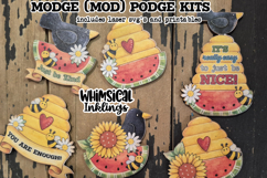 Crow and Flowers Modge Podge SVG's and Printables Product Image 1