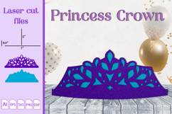 Birthday Princess crown, Snowflake tiara papercut Product Image 2