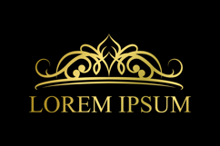 Elegant Golden Crown Logo Symbol of Luxury and Prestige Product Image 1