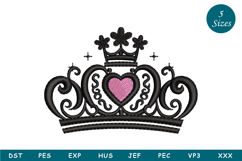 Princess Crown Embroidery Design Product Image 1