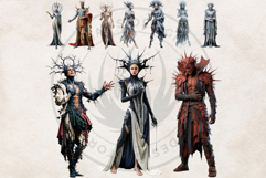 Crown of Sins Embodied Vices Clipart for Journals and POD Product Image 10