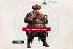 Crown of Sins Embodied Vices Clipart for Journals and POD Product Image 4