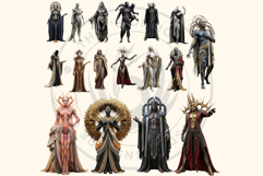 Crown of Sins Embodied Vices Clipart for Journals and POD Product Image 5