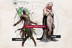 Crown of Sins Embodied Vices Clipart for Journals and POD Product Image 8