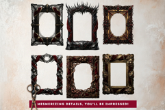 Crown of Sins Embodied Vices Frames for Journals and POD Product Image 12