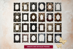 Crown of Sins Embodied Vices Frames for Journals and POD Product Image 4