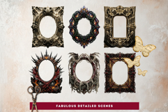 Crown of Sins Embodied Vices Frames for Journals and POD Product Image 6