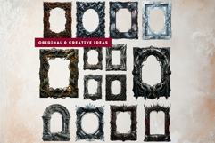 Crown of Sins Embodied Vices Frames for Journals and POD Product Image 9