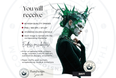 Crown of Sins Embodied Vices Clipart for Journals and POD Product Image 2