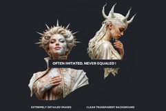 Crown of Sins Embodied Vices Clipart for Journals and POD Product Image 3