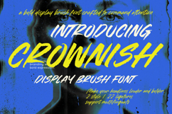 Crownish - Display Brush Font Product Image 1