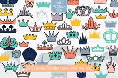 Color Crowns | Hand Drawn Princess Tiara, King, Queen, Royal Product Image 1