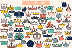 Color Crowns | Hand Drawn Princess Tiara, King, Queen, Royal Product Image 2