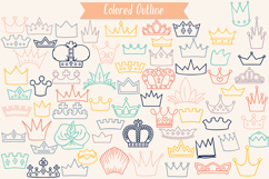 Color Crowns | Hand Drawn Princess Tiara, King, Queen, Royal Product Image 5