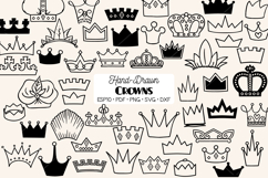 Crowns | Hand Drawn Princess Tiara | King, Queen, Royal Product Image 1