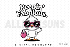easter, chick, chicken, sunglasses, heart, love, bag, pink, bird, fabulous, peeping, peepin, cute, funny, spring, sublimation, design, graphic, illustration, cartoon, animal, happy, holiday, greeting, season, adorable, sweet, trendy, vector, clipart
