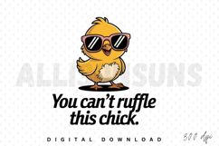 chick, chicken, sunglasses, cool, vector, illustration, cartoon, bird, animal, cute, graphic, design, sublimation, funny, yellow, spring, easter, summer, happy, character, adorable, cheerful, avian, retro, sassy, stylish, hipster, trendy, confident, digit