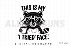 raccoon, coffee, sunglasses, funny, quote, animal, vector, illustration, black and white, humor, design, sublimation, graphic, print, typography, tshirt, mug, decal, sticker, cartoon, meme, tired, morning, cup, caffeine