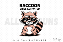 raccoon, cartoon, animal, cute, sunglasses, mascot, character, funny, vector, illustration, design, art, isolated, white background, mammal, wildlife, cheerful, happy, comic, logo, graphic, print, sublimation, kids, cool, adorable, nature, woodland, fores