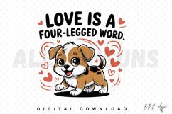cartoon, dog, vector, animal, puppy, cute, love, heart, pet, illustration, design, sublimation, graphic, happy, valentine, adorable, four legged, lettering, word, quote, typography, playful, cheerful, funny, drawing, clipart, kids, children, artwork, char
