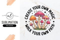 Magical Mushroom Design Sublimation Png Graphics Art Product Image 1