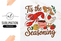 Summer Cartoon Duck Lobster Strawberry Sublimation Png Product Image 1
