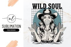 Wild Soul Cowboy Woman Sublimation Png Product Image 1