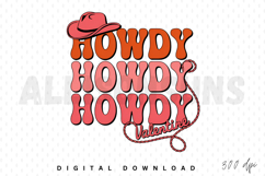 howdy valentine, valentine, valentines day, retro, cowboy, cowgirl, western, heart, love, hat, pink, groovy, design, vector, template, sublimation, typography, lettering, text, cute, holiday, texas, country, shirt design, digital download, sublimation des