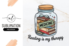 Book Medicine Sublimation Png Illustration Design Product Image 1